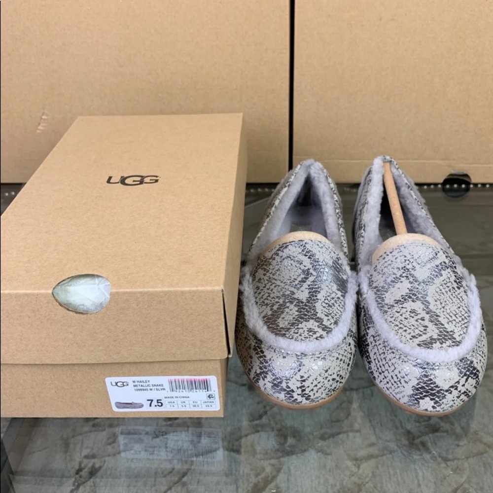 New UGG Hailey Metallic snake Shoe 6.5 - Picture 4 of 8